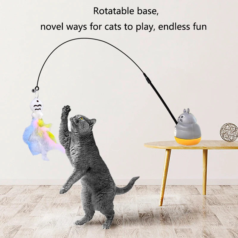 Interactive Feather Cat Toy