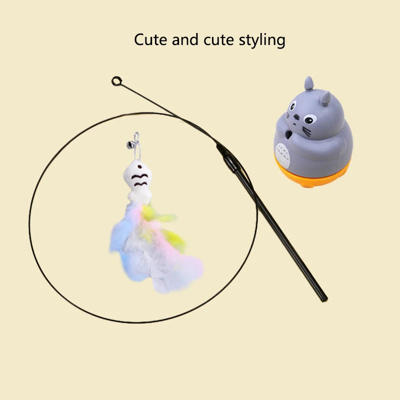 Interactive Feather Cat Toy