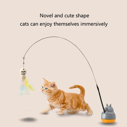 Interactive Feather Cat Toy