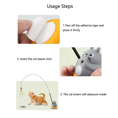 Interactive Feather Cat Toy