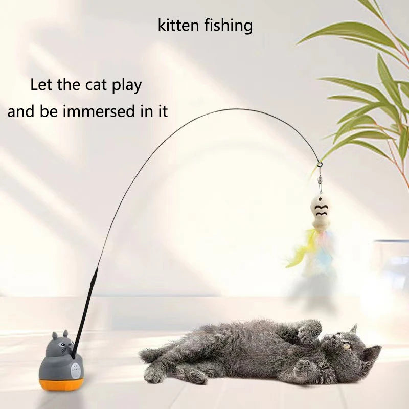 Interactive Feather Cat Toy